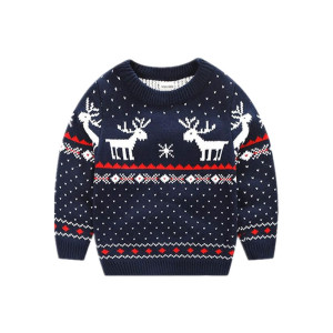 Children's Fireplace Lovely Sweater For Christmas