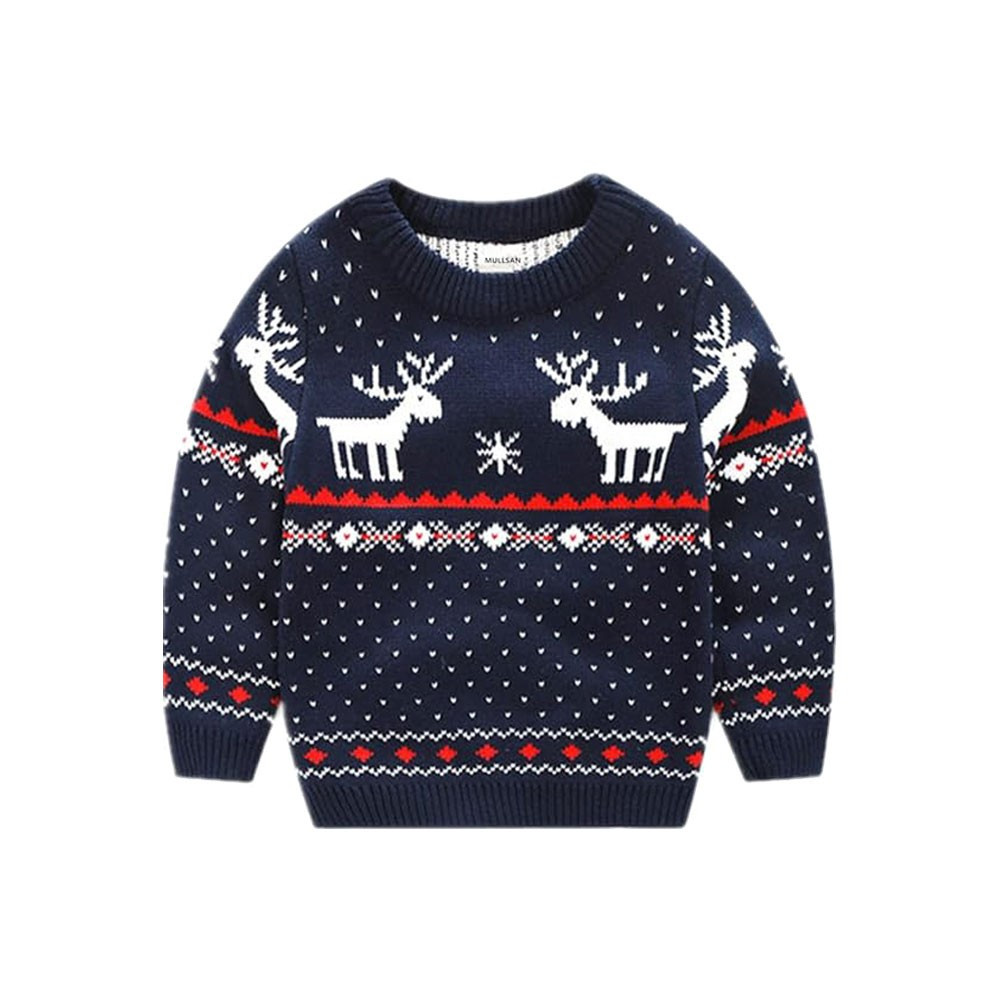 Children's Fireplace Lovely Sweater For Christmas